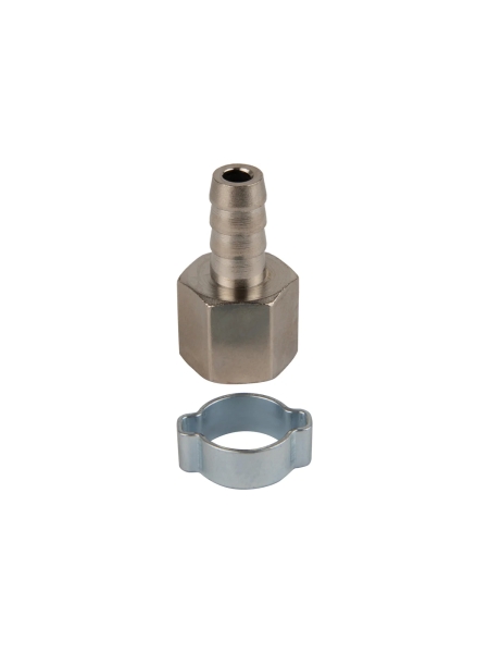 Штуцер пневматический елочка с обжимным кольцом, внутренняя резьба 3/8", 10 мм Optimus OPT-73010HF