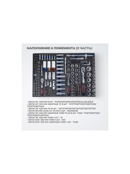 Тележка инструментальная Optimus 7 полок с набором инструментов 298 пр, пластиковая столешница OPT-717P