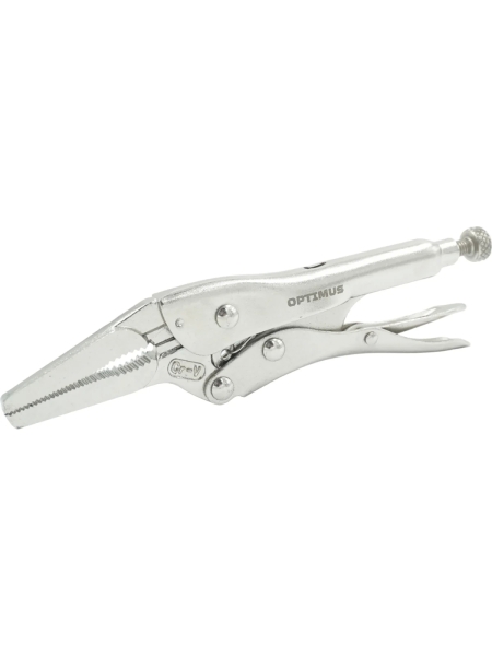 Зажимные клещи Optimus с фиксатором 130 мм удлиненные губки 11065
