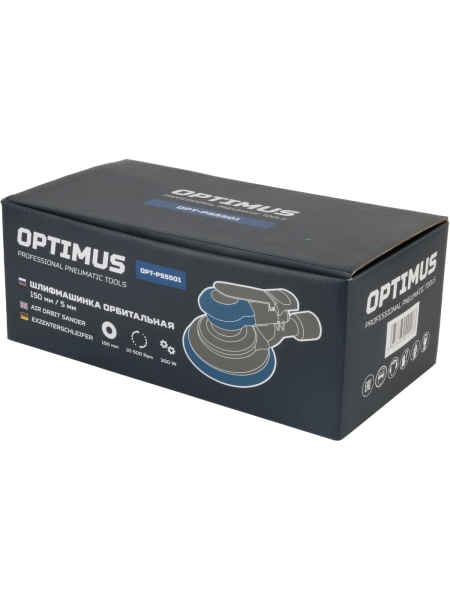 Пневматическая орбитальная шлифовальная машина Optimus 125 мм, 2.5 мм OPT-PS3251