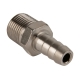 Штуцер пневматический елочка с обжимным кольцом, внешняя резьба 3/8", 10 мм Optimus OPT-73010HM