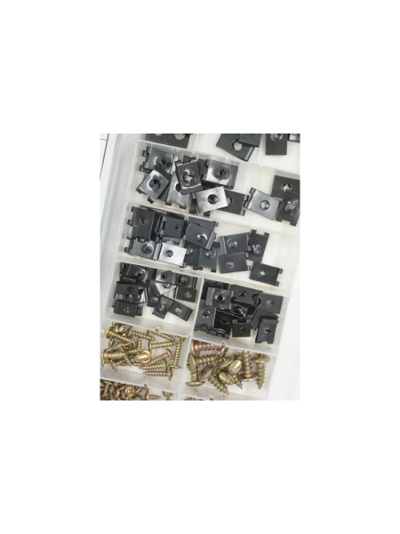 Набор саморезов и металлических скоб Optimus 170 предметов OPT-214065
