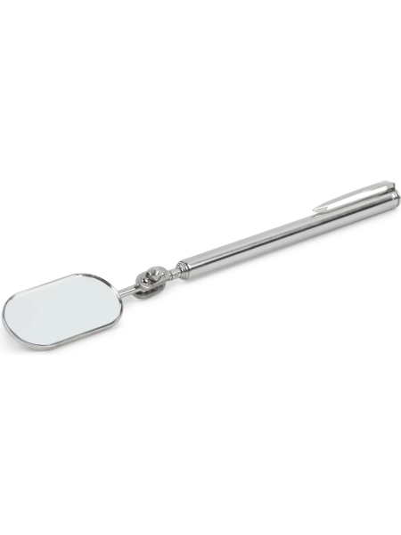 Зеркало Optimus овальное с телескопической рукояткой, 50 ? 25 мм, 250мм hd MT01