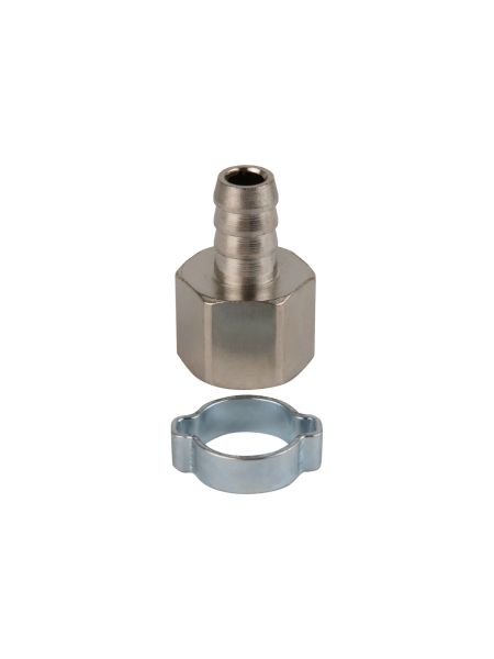 Штуцер пневматический елочка с обжимным кольцом, внутренняя резьба 1/2", 12 мм Optimus OPT-74012HF