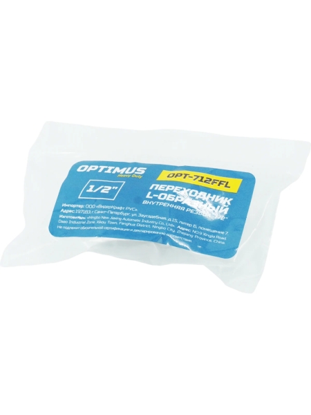 Переходник L-образный внутренняя резьба 1/2" Optimus OPT-712FFL