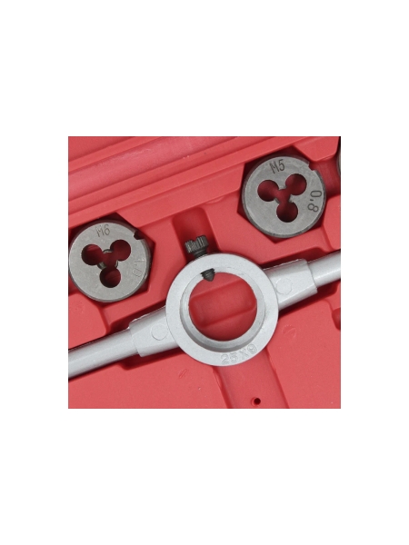 Набор метчиков и плашек Optimus М3-М12, метрическая резьба, 16 предметов OPT-MTDS16