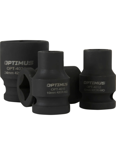 Набор ударных головок 12 шт, 10-24 мм, 1/2"DR Optimus OPT-40112