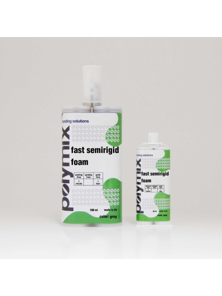 Серая пена Polymix Fast Semi – Rigid Foam