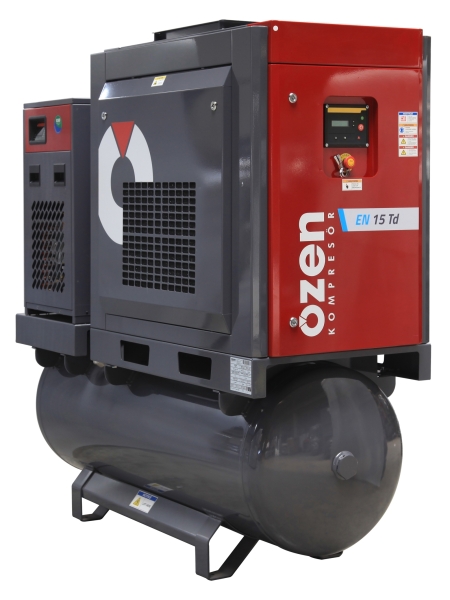 Винтовой компрессор OZEN EN 22 TD 900 л, с осушителем