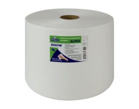 Нетканый протирочный материал PROBOS ALPHA 9501W, 50 г/м2, белый, 25x34 см, 1100 л/рулон 9501W1100