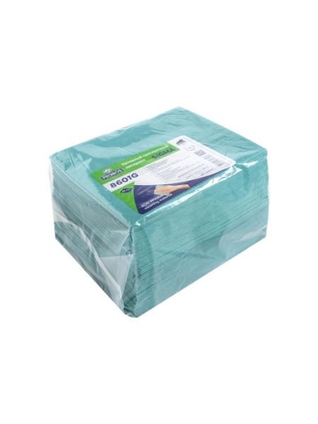 Нетканый протирочный материал PROBOS SIGMA 8601G, зеленый, гладкое тиснение, 30x38см, 100 листов/уп 8601G100