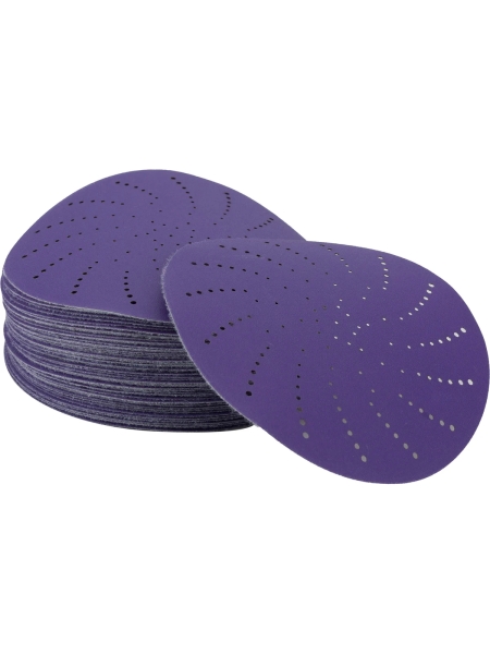 Круг шлифовальный c мультипылеотводом Purple P240, CERAMIC FILM Hookit CF775, 125 мм, 10 шт PROBOS 77547097
