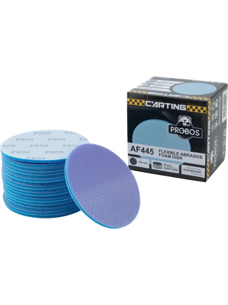 Круг абразивный гибкий на мягкой вспененной оcнове PROBOS AF445 Hookit 150 мм, P800 44533540