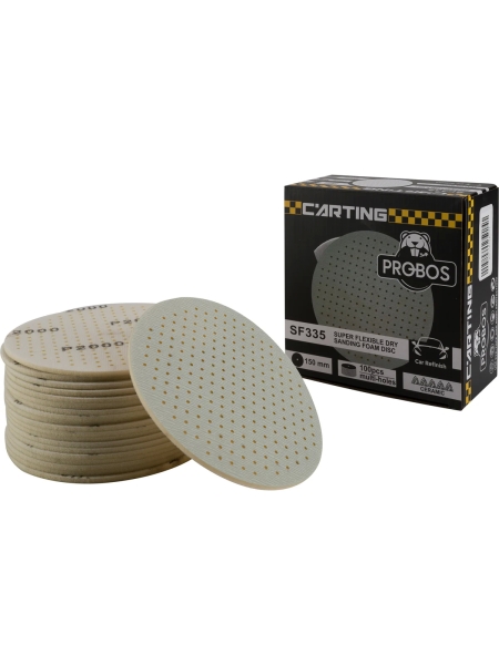 Круг абразивный гибкий SF335 Hookit 150 мм, Р2000, на вспененной основе, 20 шт PROBOS 33533544