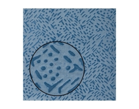 Нетканый протирочный материал PROBOS GAMMA 7703B, 70 г/м2, голубой, V-тиснение, 30x38 см, 35л 7703B35