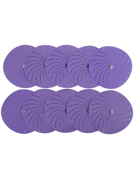 Круг шлифовальный c мультипылеотводом PROBOS Purple, P500, CP737 CERAMIC Hookit, 150 мм,10шт/уп 73750534