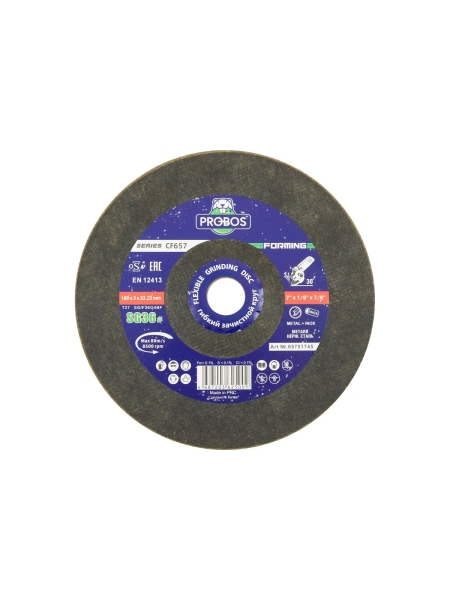 Круг гибкий зачистной Forming СF657 CERAMIC T27, 180x3x23 мм, P36, 25 шт PROBOS 65751745