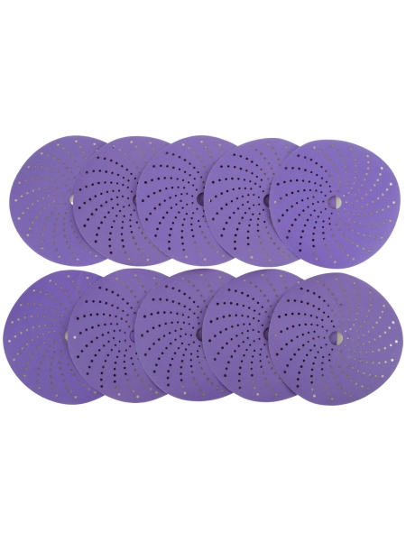 Круг шлифовальный c мультипылеотводом Purple PROBOS P240, CP737 CERAMIC Hookit, 150 мм, 10шт/уп 73751424