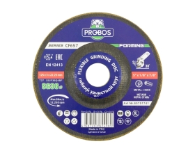 Круг гибкий зачистной Forming СF657 CERAMIC, T27, 125х3х22 мм, P36, 20 шт PROBOS 65751741
