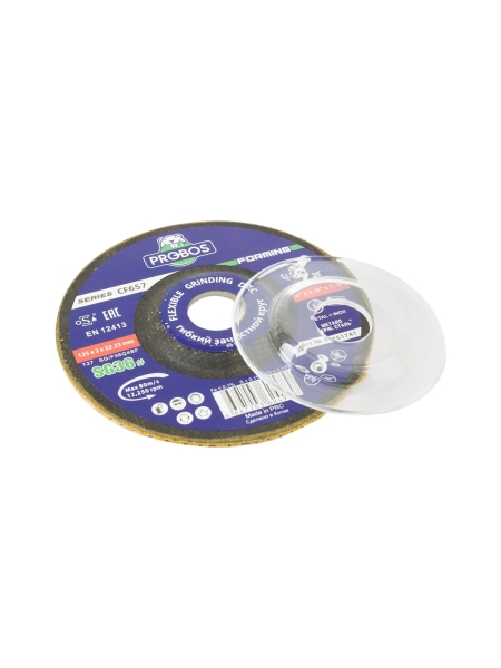 Круг гибкий зачистной Forming СF657 CERAMIC, T27, 125х3х22 мм, P36, 20 шт PROBOS 65751741