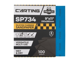 Бумага абразивная водостойкая Р2500, 230х280 мм, Carting SP734, 100 шт PROBOS 73402045-100