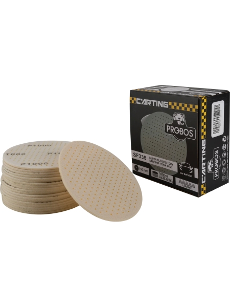 Круг абразивный гибкий SF335 Hookit 150 мм, Р1000, на вспененной основе, 20 шт PROBOS 33533541