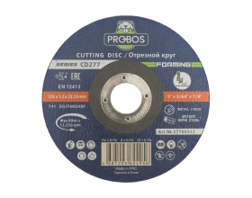 Круг отрезной FORMING CD277 metal&lnox T41, 125x1.2x22.23 PROBOS 27765512