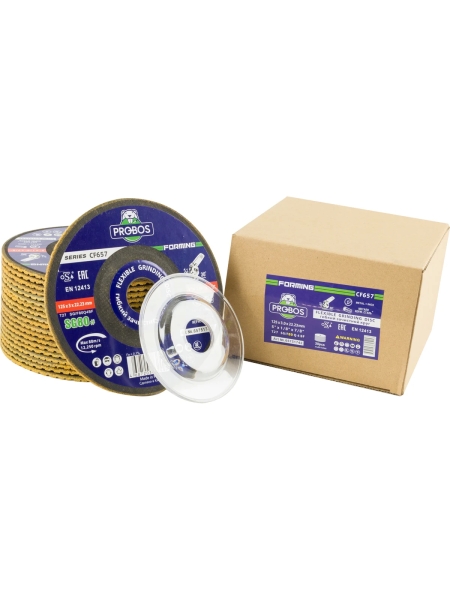 Круг гибкий зачистной Forming СF657 CERAMIC, T27, 125х3х22 мм, P80, 20 шт PROBOS 65751742