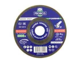 Круг гибкий зачистной Forming СF657 CERAMIC, T27, 125х3х22 мм, P80, 20 шт PROBOS 65751742
