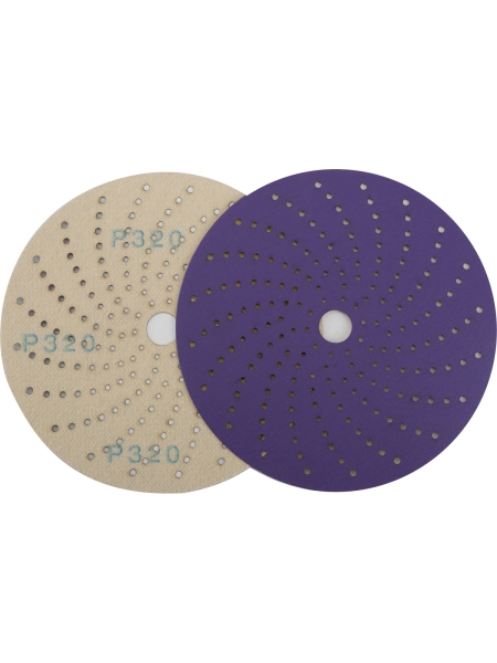 Круг шлифовальный c мультипылеотводом Purple PROBOS P320, CP737 CERAMIC Hookit, 150 мм, 10шт/уп 73751426