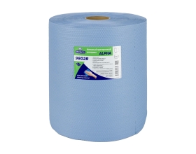 Нетканый протирочный материал PROBOS ALPHA 9802B, 80 г/м2, голубой, сотовое тиснение, 32x34см, 500 л 9802B500