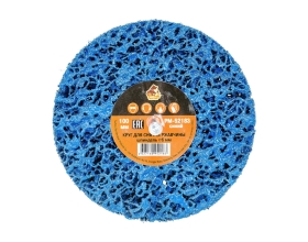 Круг для снятия ржавчины на шпинделе синий (6х100 мм) Русский Мастер РМ-52183