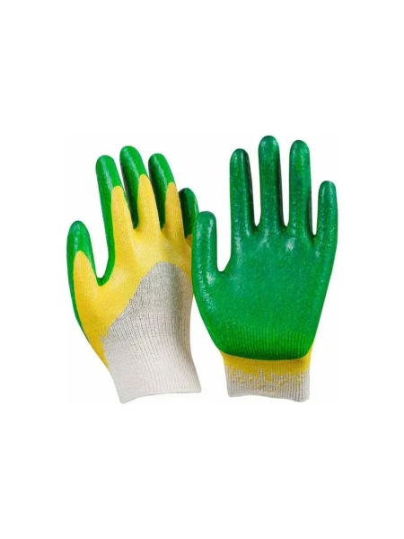 Рабочие перчатки с двойным латексным покрытием Русский Мастер XL/10 РМ-380457