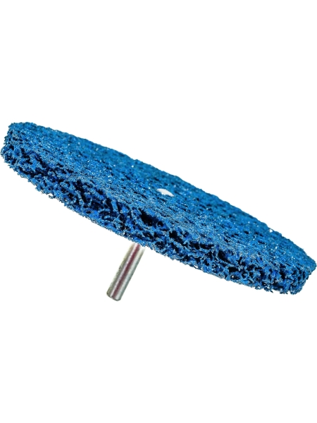 Круг для снятия ржавчины на шпинделе синий (8х150 мм) Русский Мастер РМ-52213