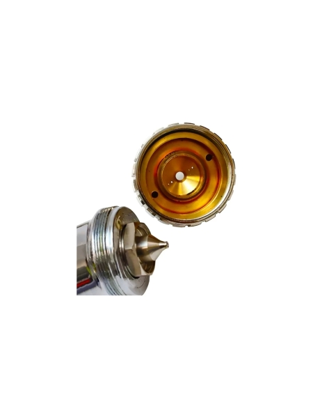 Краскопульт Русский Мастер K-400 д=1,7 ХРОМ, верхний бачок РМ-383687