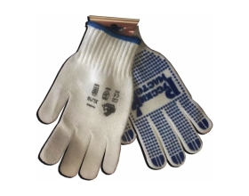 Перчатки Русский Мастер, х/б, с ПВХ, 7.5 класс, 4 нити, белые, 2 шт., улучшенное качество РМ-380525