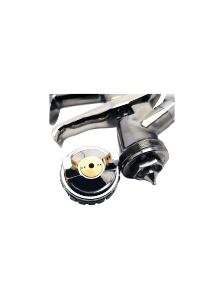 Краскопульт Русский Мастер K-400 д=2,0 ХРОМ, верхний бачок РМ-383694