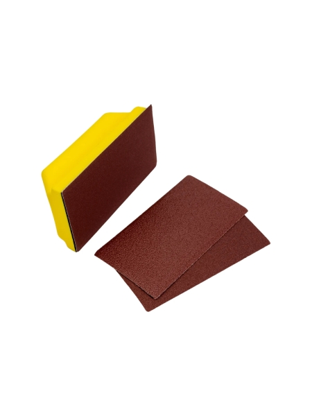 Набор для шлифовки Русский Мастер 67х125 мм, шлифок, абразивная бумага РМ-90689