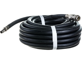 Шланг резиновый армированный чёрный с быстроразъемами (8х13 мм; 10 м) Русский Мастер РМ-70471