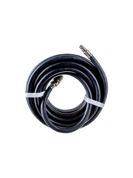 Шланг резиновый армированный чёрный с быстроразъемами (8х13 мм; 10 м) Русский Мастер РМ-70471