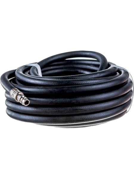 Шланг резиновый армированный чёрный с быстроразъемами (8х13 мм; 10 м) Русский Мастер РМ-70471