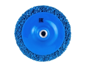 Круг для снятия ржавчины на резьбе синий (150 мм; M14) Русский Мастер РМ-90481