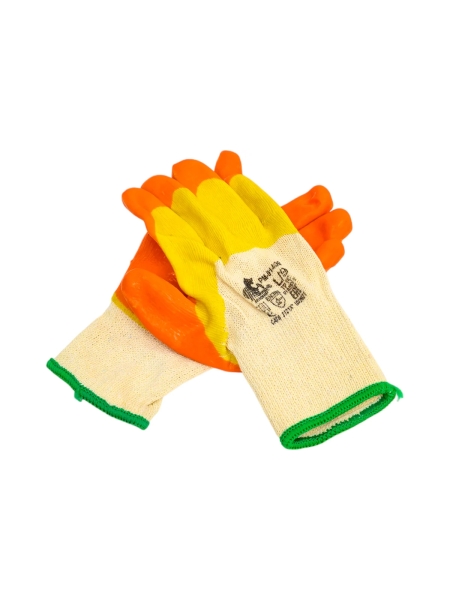 Рабочие перчатки с двойным латексным покрытием Русский Мастер, р.L (9), 2 шт. РМ-91409