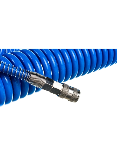 Шланг спиральный воздушный с быстросъемными соединениями (8х12 мм; 15 м) Русский Мастер РМ-70136