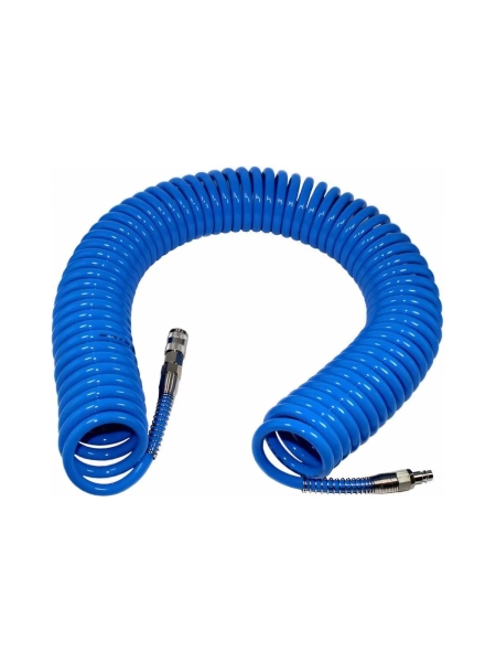 Шланг спиральный воздушный с быстросъемными соединениями (8х12 мм; 15 м) Русский Мастер РМ-70136