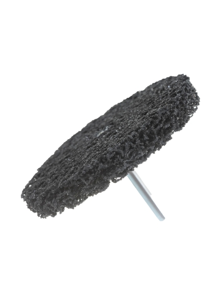 Круг для снятия ржавчины на шпинделе чёрный (6х100 мм) Русский Мастер РМ-52206