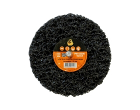 Круг для снятия ржавчины на шпинделе чёрный (6х100 мм) Русский Мастер РМ-52206