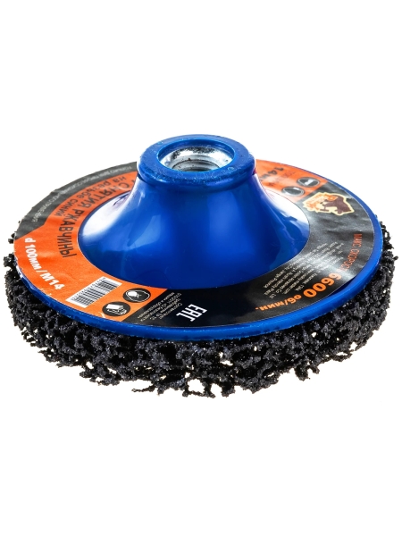 Круг для снятия ржавчины на резьбе чёрный (100 мм; M14) Русский Мастер РМ-90511