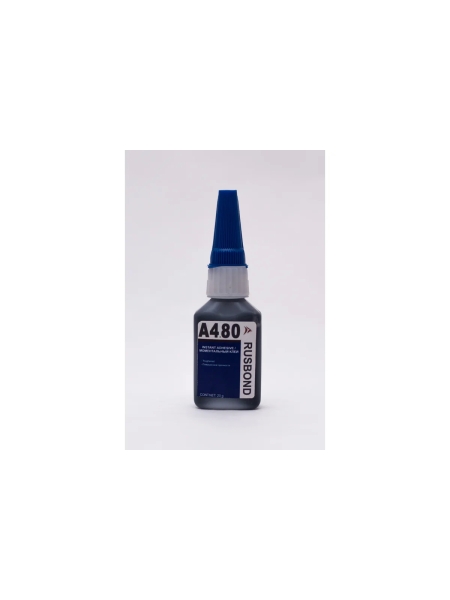 Моментальный клей RusBond A4.80 ударопрочный, вибростойкий 50 г  RusBond A4.80.50
