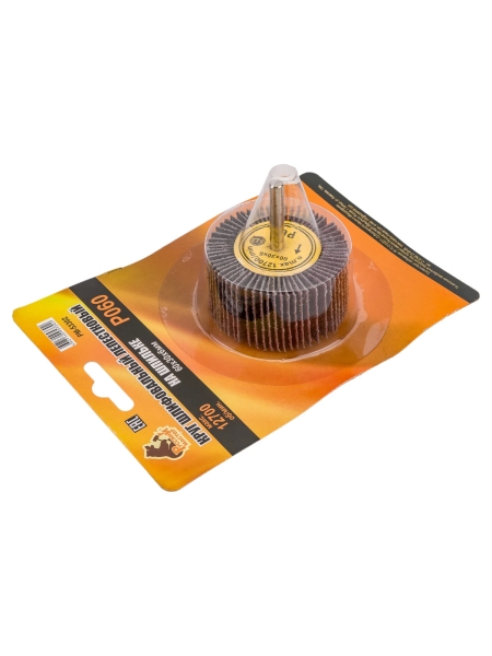 Круг шлифовальный лепестковый на шпильке (60х30х6 мм; P60) Русский Мастер РМ-53302